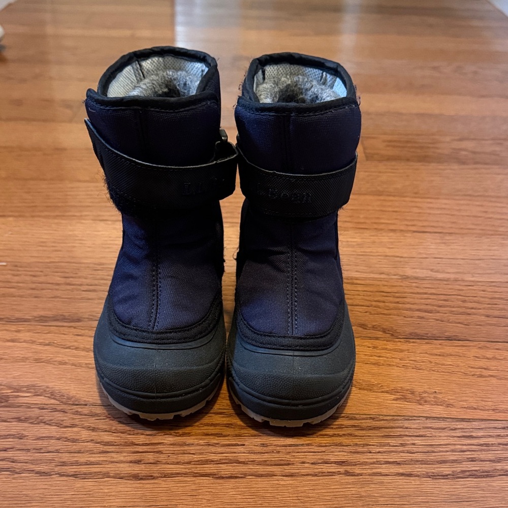 L.L. Bean Kids Navy Blue Waterproof Snow Boots